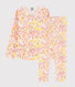 Girls' Watercolour Flowers Cotton Pyjamas