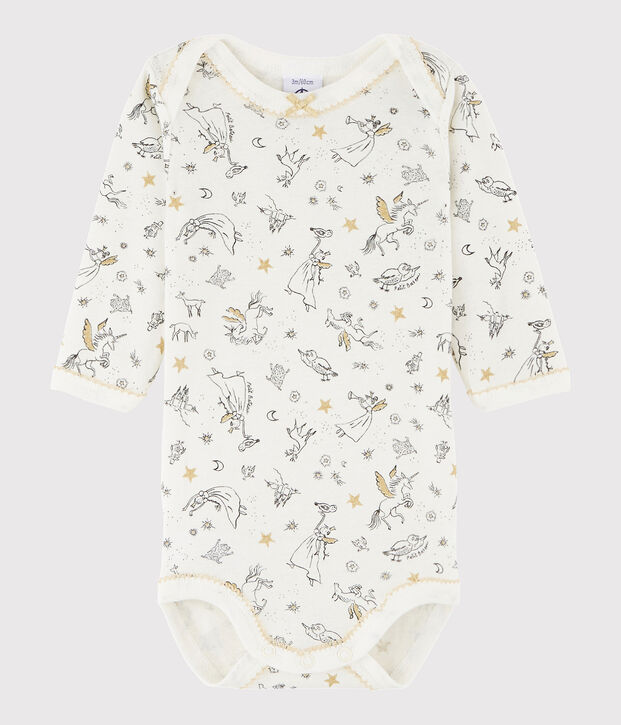 Baby Girls' Long-Sleeved Bodysuit white/multicolor