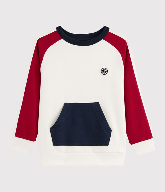 Boy's Sweatshirt MARSHMALLOW white/TERKUIT red/SMOKING