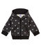 Baby boy's hooded print sweatshirt CITY black/GRIS grey