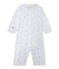Baby's unisex 2-in-1 one-piece / sleep sack ECUME white/SHITAKE brown