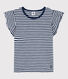 Girls' Striped Cotton T-Shirt