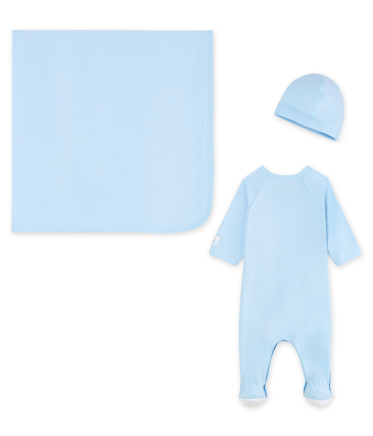 Newborn rib knit gift set multicolor