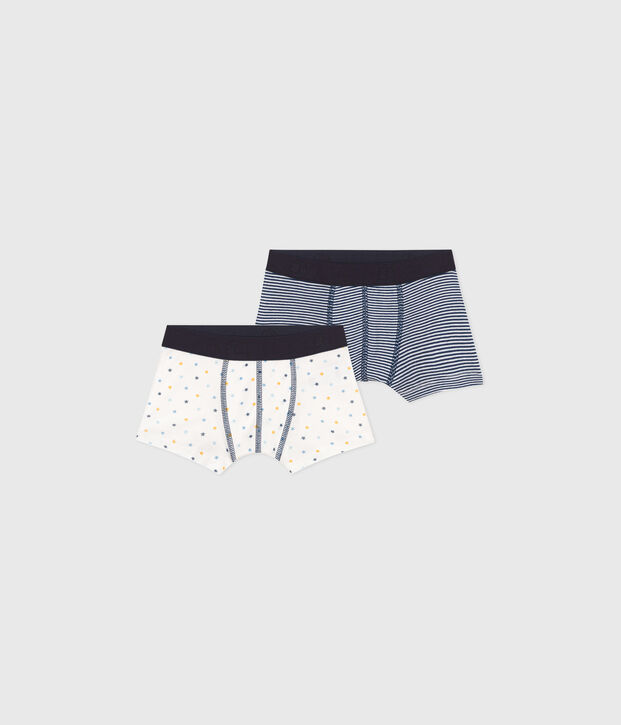 Lot de 2 boxers en coton multicolor