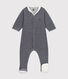Babies' Pinstriped Velour Pyjamas
