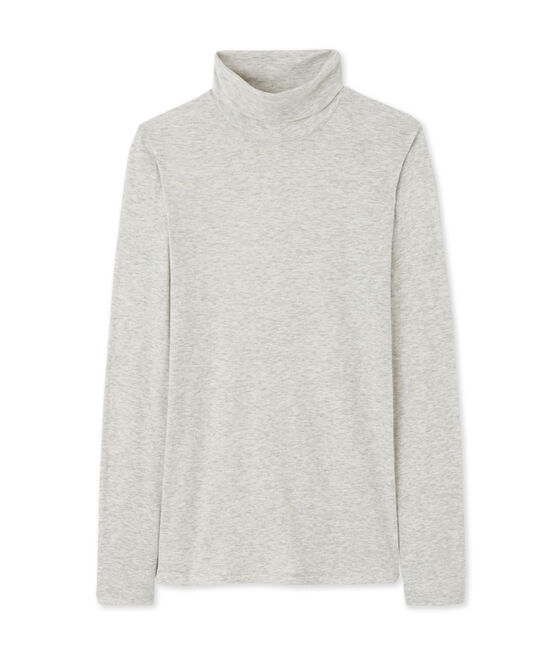 Women's undersweater in light cotton BELUGA CHINE grey