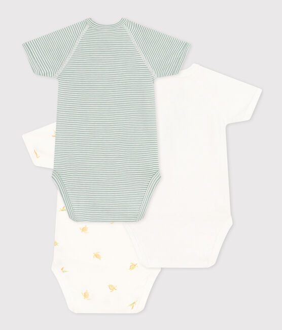 Babies' Wrapover Short-Sleeved Bodysuits - 3-Pack variante 1