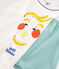 Boys' Fruit Motif Cotton Short Pyjamas MARSHMALLOW white/MULTICO white