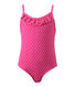 Girl's one-piece polka dot swimsuit