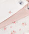 Babies' short-sleeved flower-patterned cotton bodysuits - 3-pack variante 1