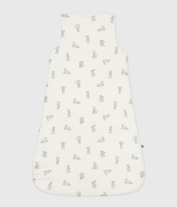 Cotton Rabbit Patterned Sleeping Bag white/grey
