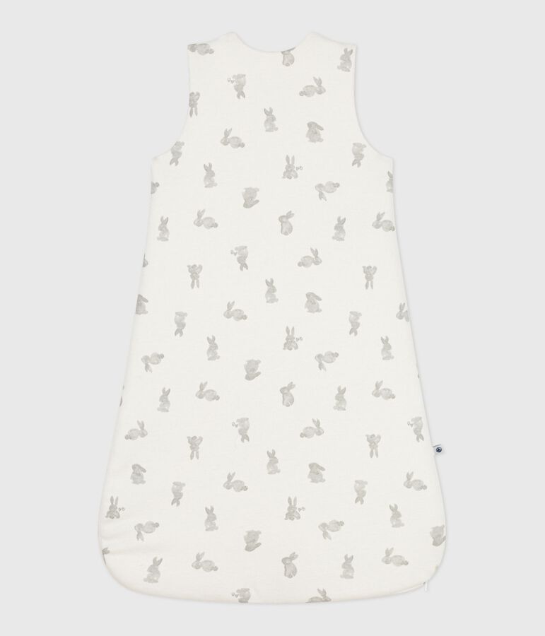 Cotton Rabbit Patterned Sleeping Bag white/grey