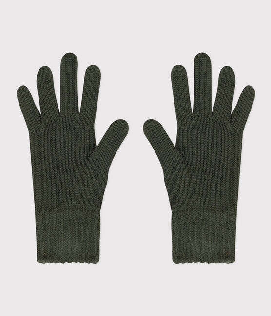 Unisex Knitted Gloves AVORIAZ green