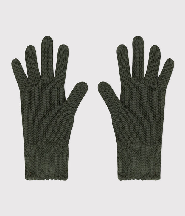 Unisex Knitted Gloves green