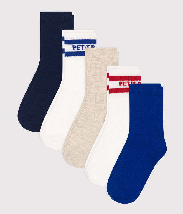 Children's sporty cotton socks - 5-Pack multicolor