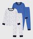 Pack of children's printed cotton pyjamas