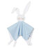 Babies' Ribbed Bunny Comforter ACIER blue/MARSHMALLOW white