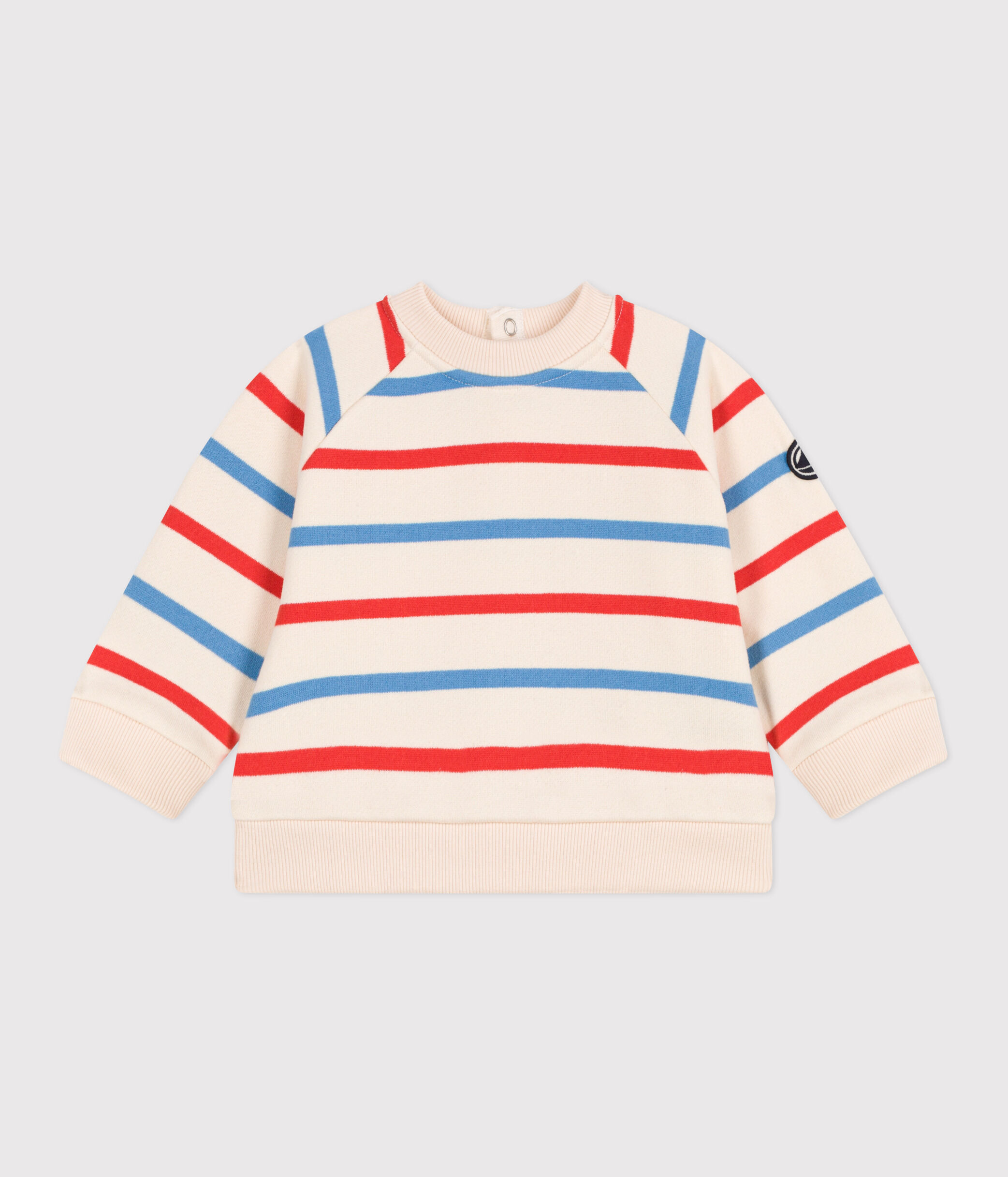 Petit Bateau Giacca Stile Letter - Blu - 100% Cotone Bio Felpato unisex ( bambini