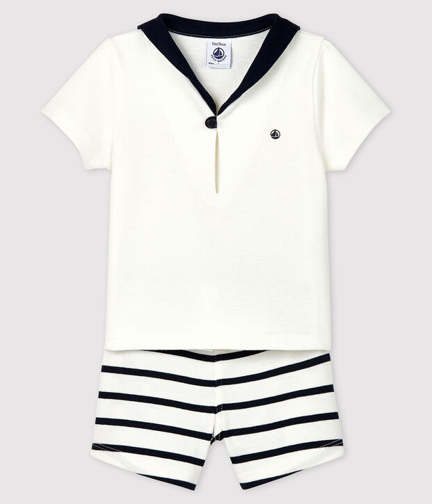 Baby Boys' Clothing - 2-Piece Set white/blue