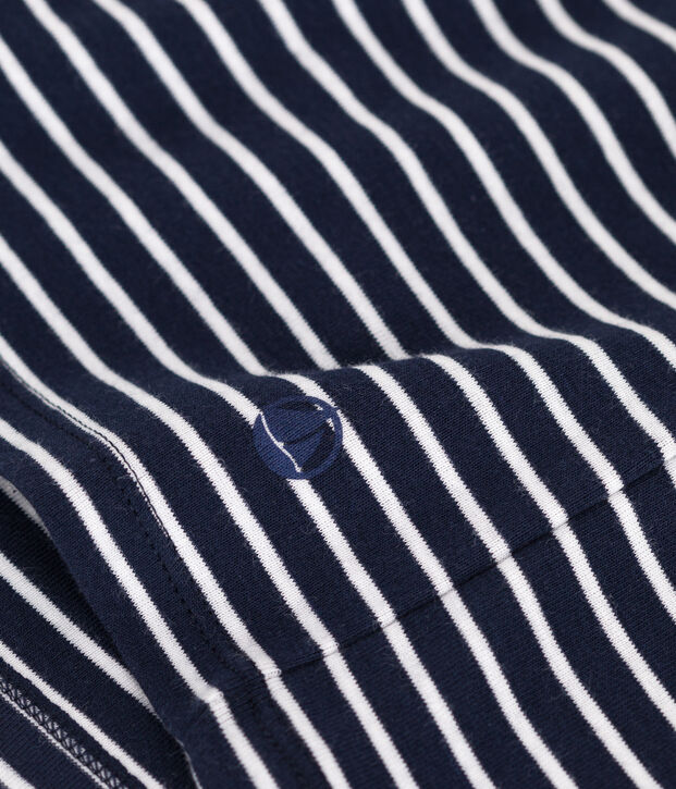 Women's iconic striped cotton tank top blue/white