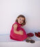 Babies' Sleeveless Linen Dress DELHI pink