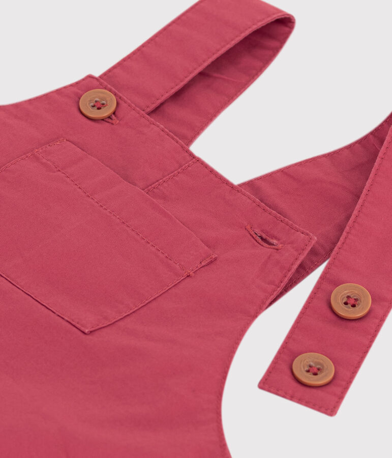 Babies' Serge Dungaree Shorts pink