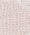 Babies' Printed Cotton Bib MARSHMALLOW /PANTY