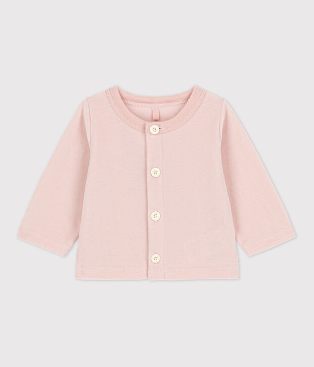 Cotton Velour Cardigan pink