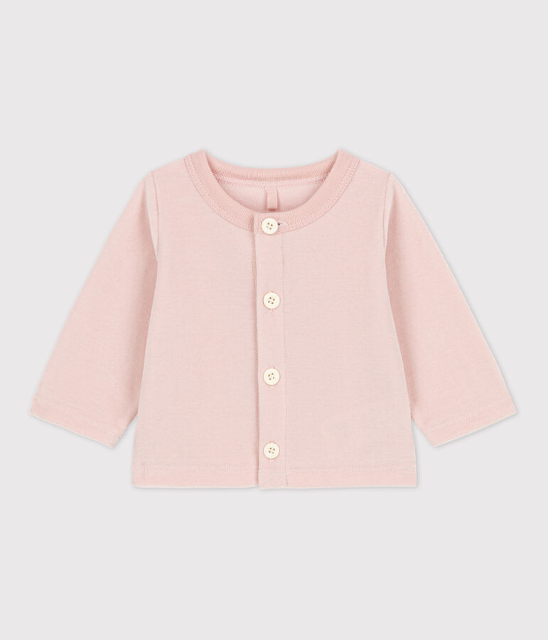Cotton Velour Cardigan pink
