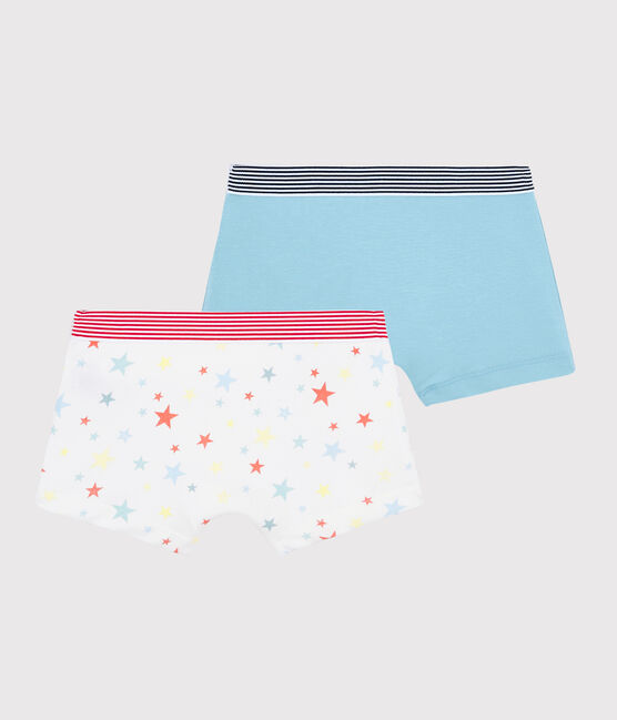 Boys' Multicoloured Starry Organic Cotton Boxer Shorts - 2-Pack variante 1