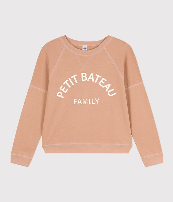 Women's Cotton Sweatshirt VINTAGE beige
