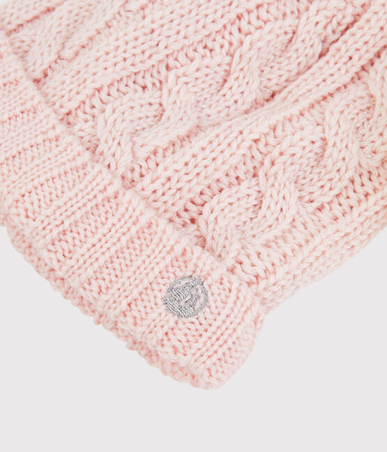Girls' Woolly Hat MINOIS pink/ARGENT