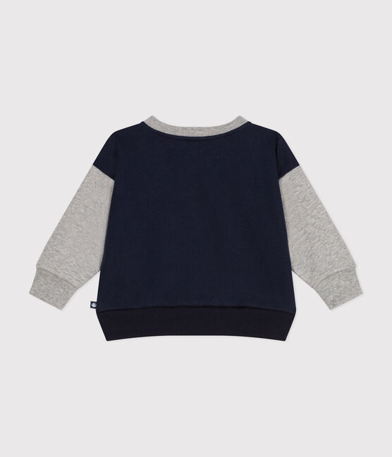 Babies' Fleece Baseball Jacket SMOKING blue/CHATON