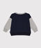 Babies' Fleece Baseball Jacket SMOKING blue/CHATON