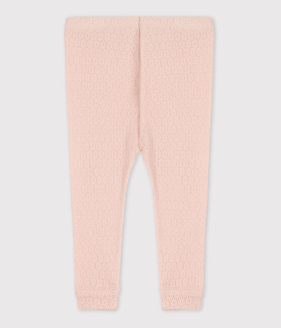 Babies' Openwork Cotton Leggings SALINE pink
