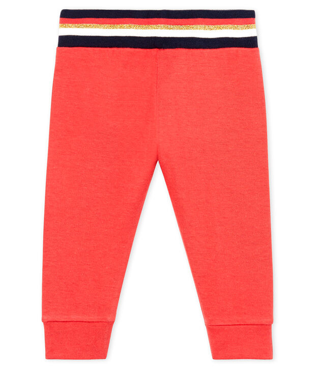 Baby Girls' Tube Knit Trousers red
