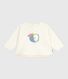 Babies' soft, warm apple-patterned cotton sweatshirt