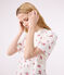 Women's short fruit print cotton pyjamas MARSHMALLOW white/MULTICO white