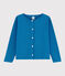 Girls' Cotton Cardigan MYKONOS blue