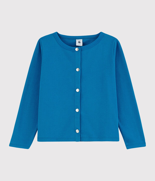 Girls' Cotton Cardigan blue