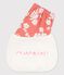 Girls' Pink Hawaiian Cotton Short Pyjamas MARSHMALLOW white/PAPAYE