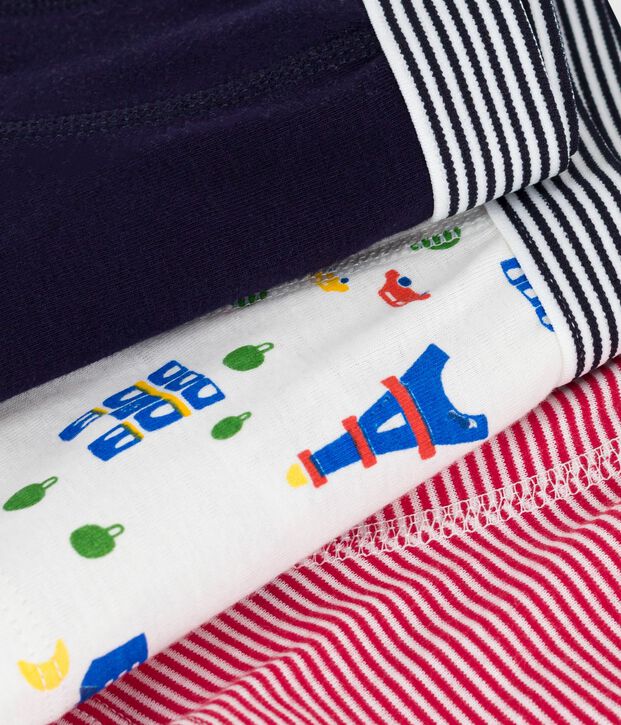 Pack of children's Paris-print cotton boxers multicolor