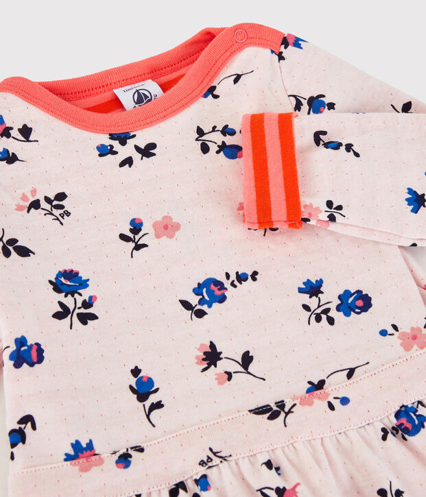 Babies' Cotton Dress orange/orange