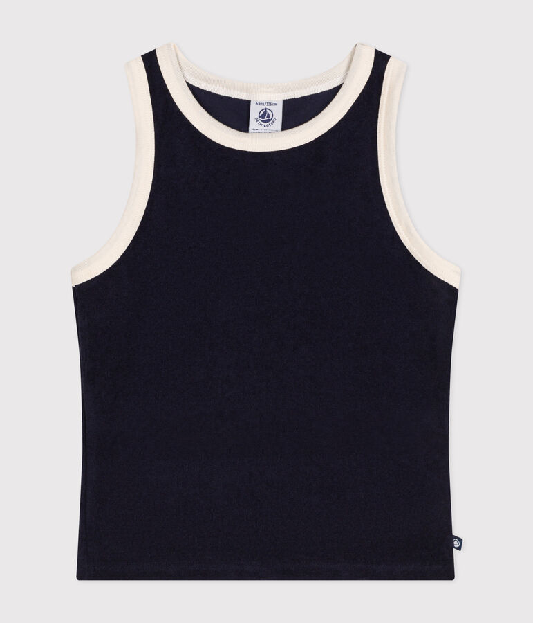 Girls' Terry Vest Top SMOKING blue