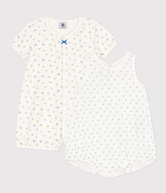 Babies' Floral Cotton Playsuits - 2-Pack variante 1