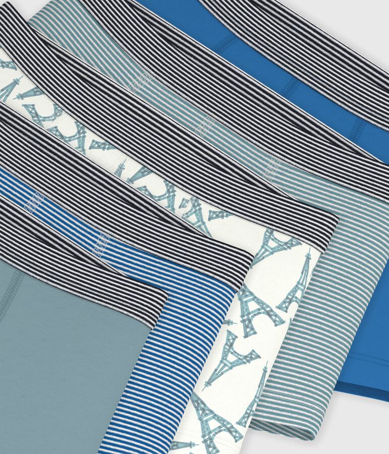 Pack of children's Eiffel Tower print cotton boxers multicolor