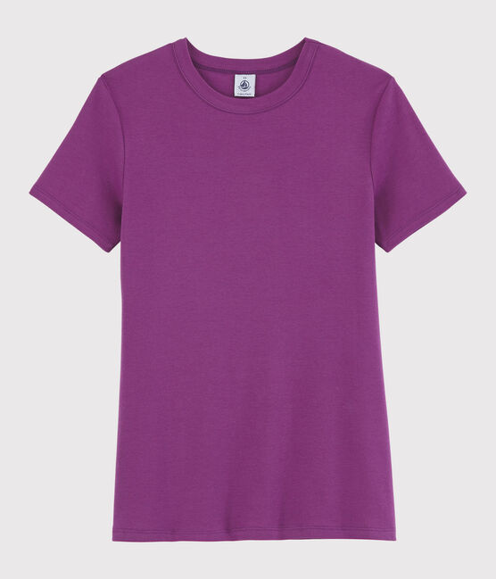 Women's Iconic Round Neck T-Shirt HIBISCUS purple