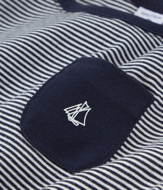 Boys' Sleeveless Top SMOKING blue/MARSHMALLOW white
