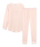 Girls' Pyjamas in Cotton MARSHMALLOW white/ROSAKO pink