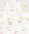 Babies' floral print cotton rompers MARSHMALLOW white/MULTICO white